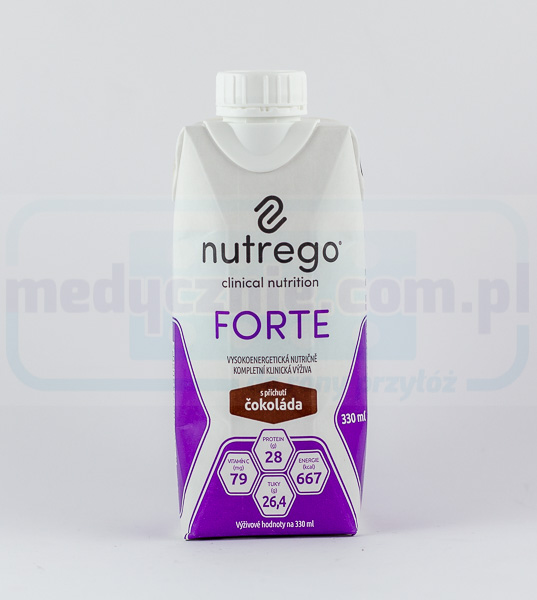 Nutrego Forte 330 ml Ciocolată Dieta bogată în calorii și proteine